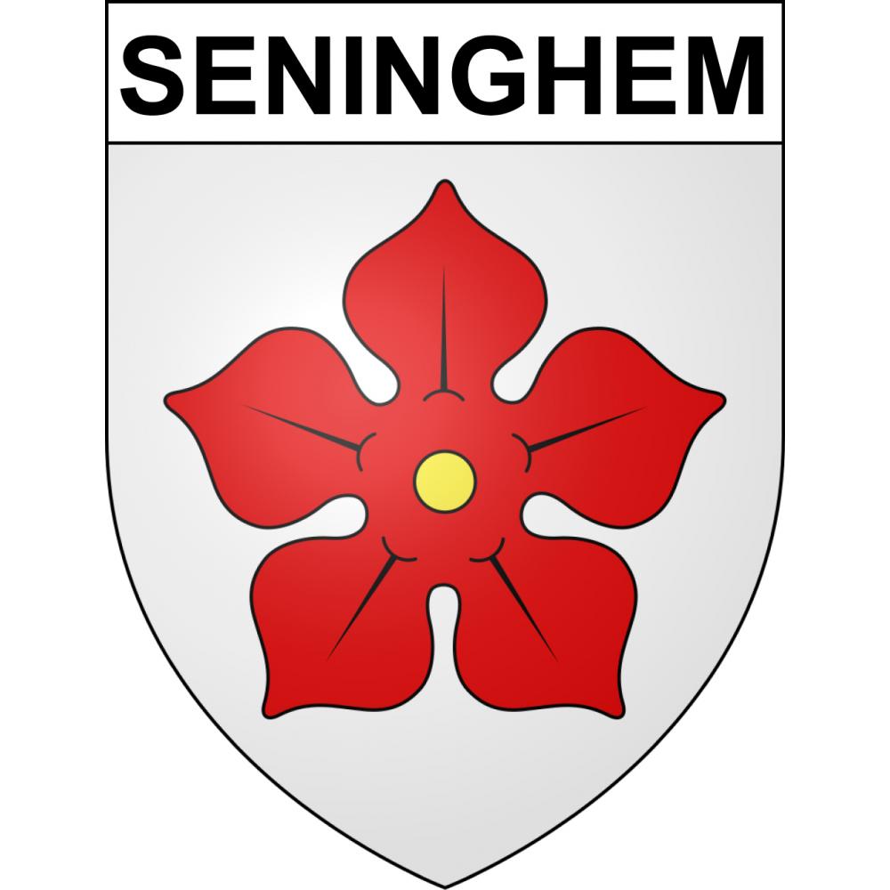 Seninghem Sticker wappen, gelsenkirchen, augsburg, klebender aufkleber