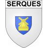 Serques 62 ville sticker blason écusson autocollant adhésif