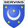 Pegatinas escudo de armas de Servins adhesivo de la etiqueta engomada