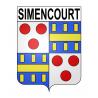 Simencourt 62 ville sticker blason écusson autocollant adhésif