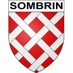 Pegatinas escudo de armas de Sombrin adhesivo de la etiqueta engomada