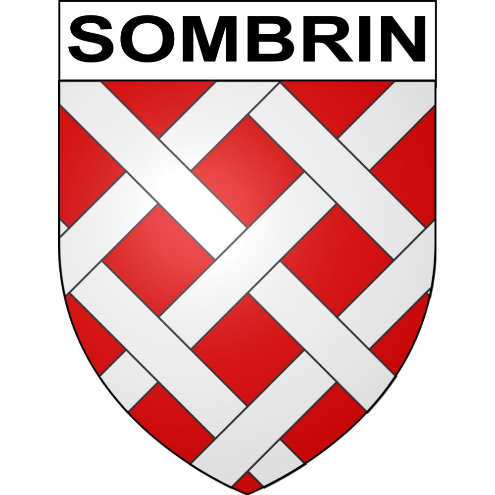 Pegatinas escudo de armas de Sombrin adhesivo de la etiqueta engomada