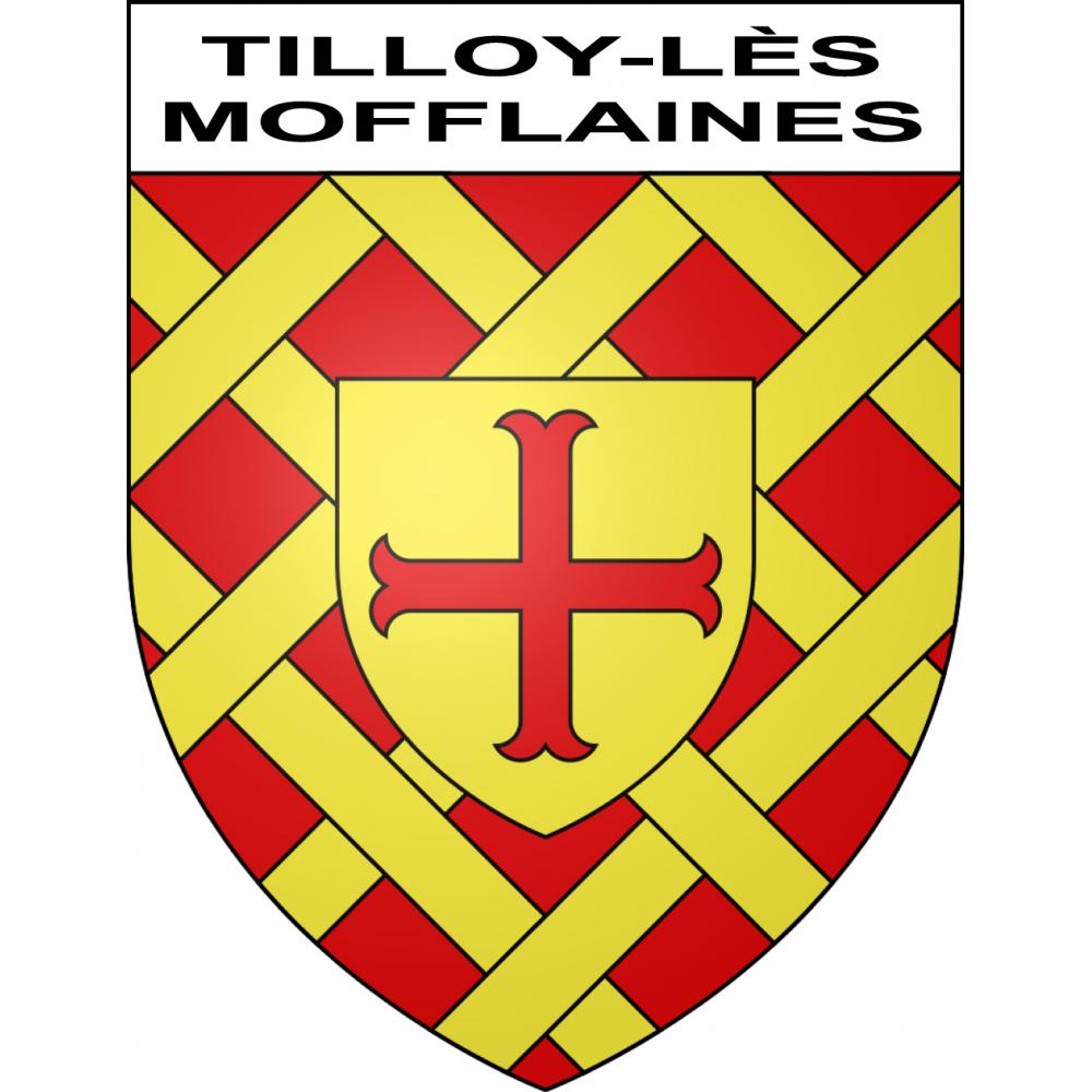 Tilloy-lès-Mofflaines 62 ville sticker blason écusson autocollant adhésif
