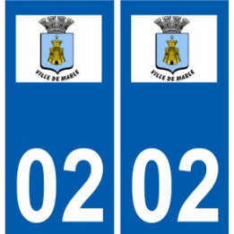 02 Nogent-l'Artaud ville autocollant plaque sticker