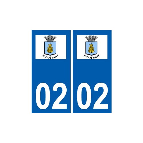 02 Nogent-l'Artaud ville autocollant plaque sticker