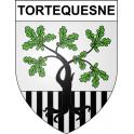 Stickers coat of arms Tortequesne adhesive sticker