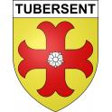 Pegatinas escudo de armas de Tubersent adhesivo de la etiqueta engomada