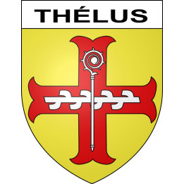 Thélus Sticker wappen, gelsenkirchen, augsburg, klebender aufkleber