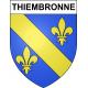 Thiembronne 62 ville sticker blason écusson autocollant adhésif