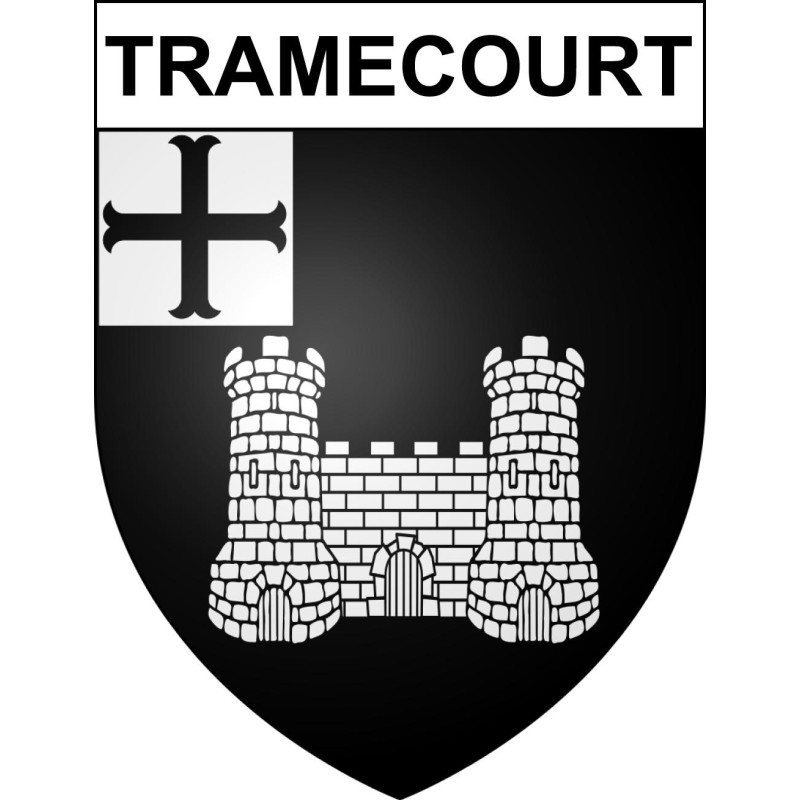 Tramecourt 62 ville sticker blason écusson autocollant adhésif
