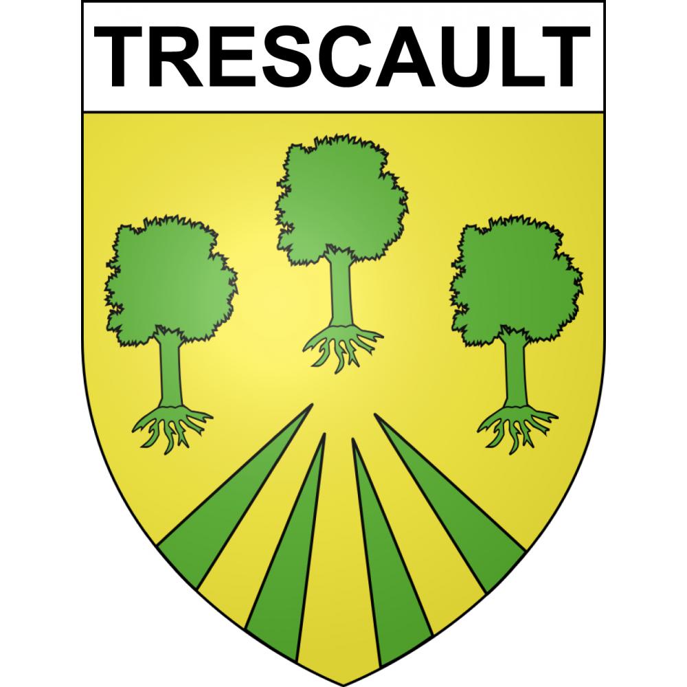 Stickers coat of arms Trescault adhesive sticker