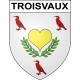 Troisvaux 62 ville sticker blason écusson autocollant adhésif