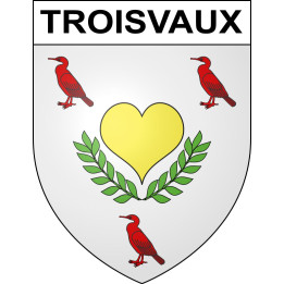 Stickers coat of arms Troisvaux adhesive sticker