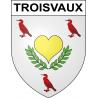 Pegatinas escudo de armas de Troisvaux adhesivo de la etiqueta engomada