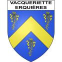 Stickers coat of arms Vacqueriette-Erquières adhesive sticker
