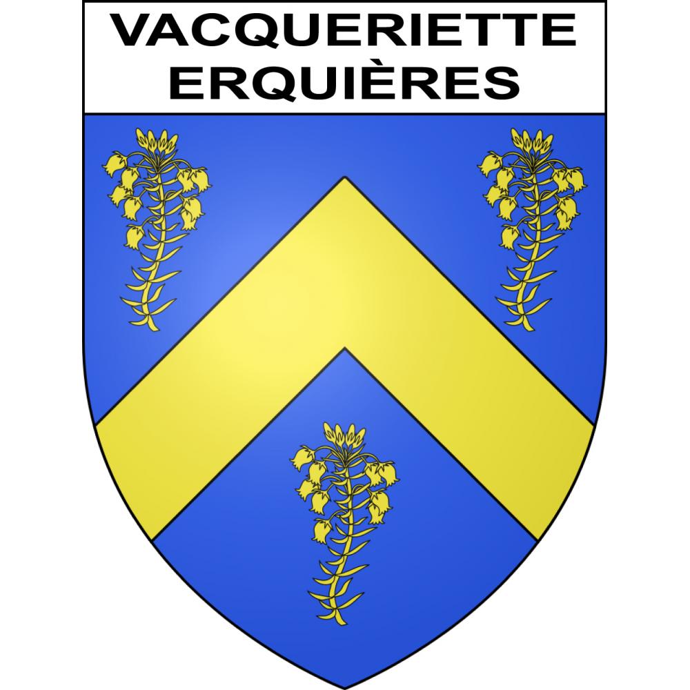 Vacqueriette-Erquières Sticker wappen, gelsenkirchen, augsburg, klebender aufkleber