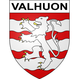 Pegatinas escudo de armas de Valhuon adhesivo de la etiqueta engomada