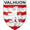 Pegatinas escudo de armas de Valhuon adhesivo de la etiqueta engomada