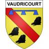 Pegatinas escudo de armas de Vaudricourt adhesivo de la etiqueta engomada