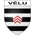 Stickers coat of arms Vélu adhesive sticker