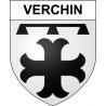 Pegatinas escudo de armas de Verchin adhesivo de la etiqueta engomada