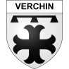 Verchin 62 ville sticker blason écusson autocollant adhésif
