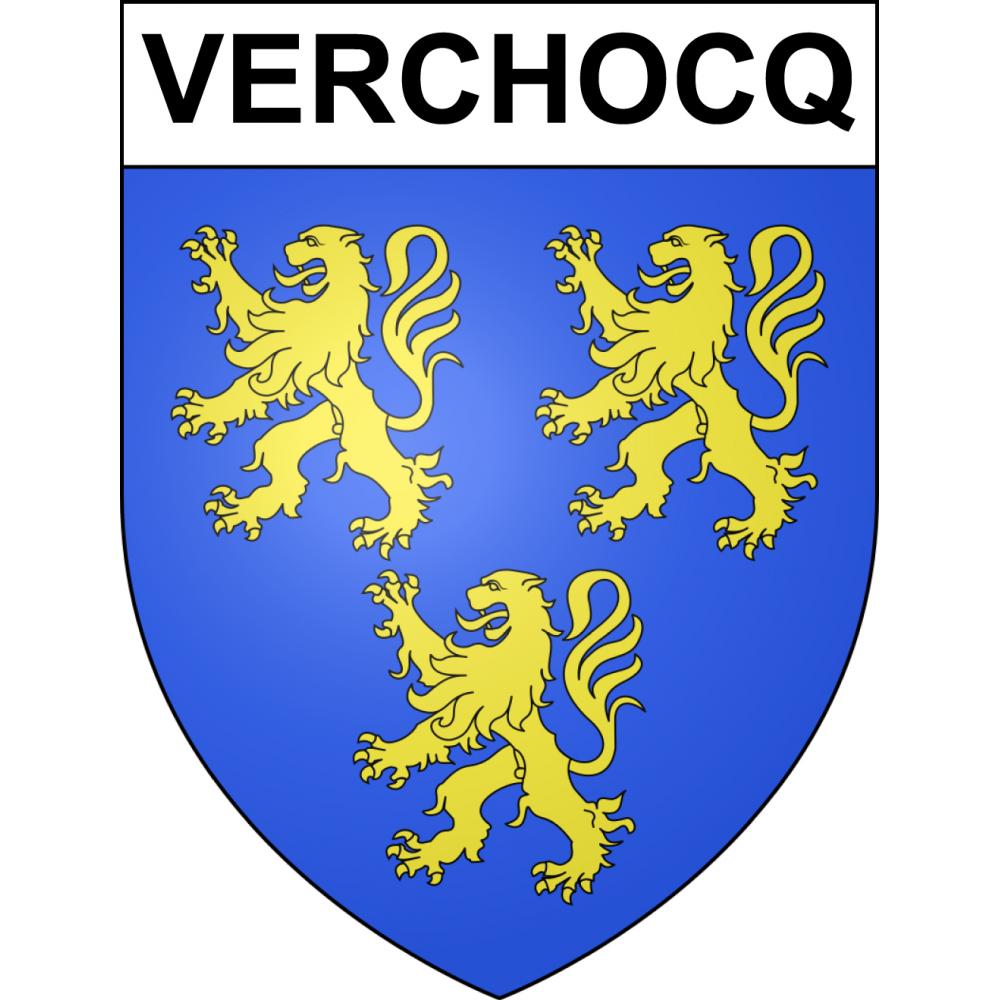 Stickers coat of arms Verchocq adhesive sticker