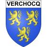 Verchocq 62 ville sticker blason écusson autocollant adhésif