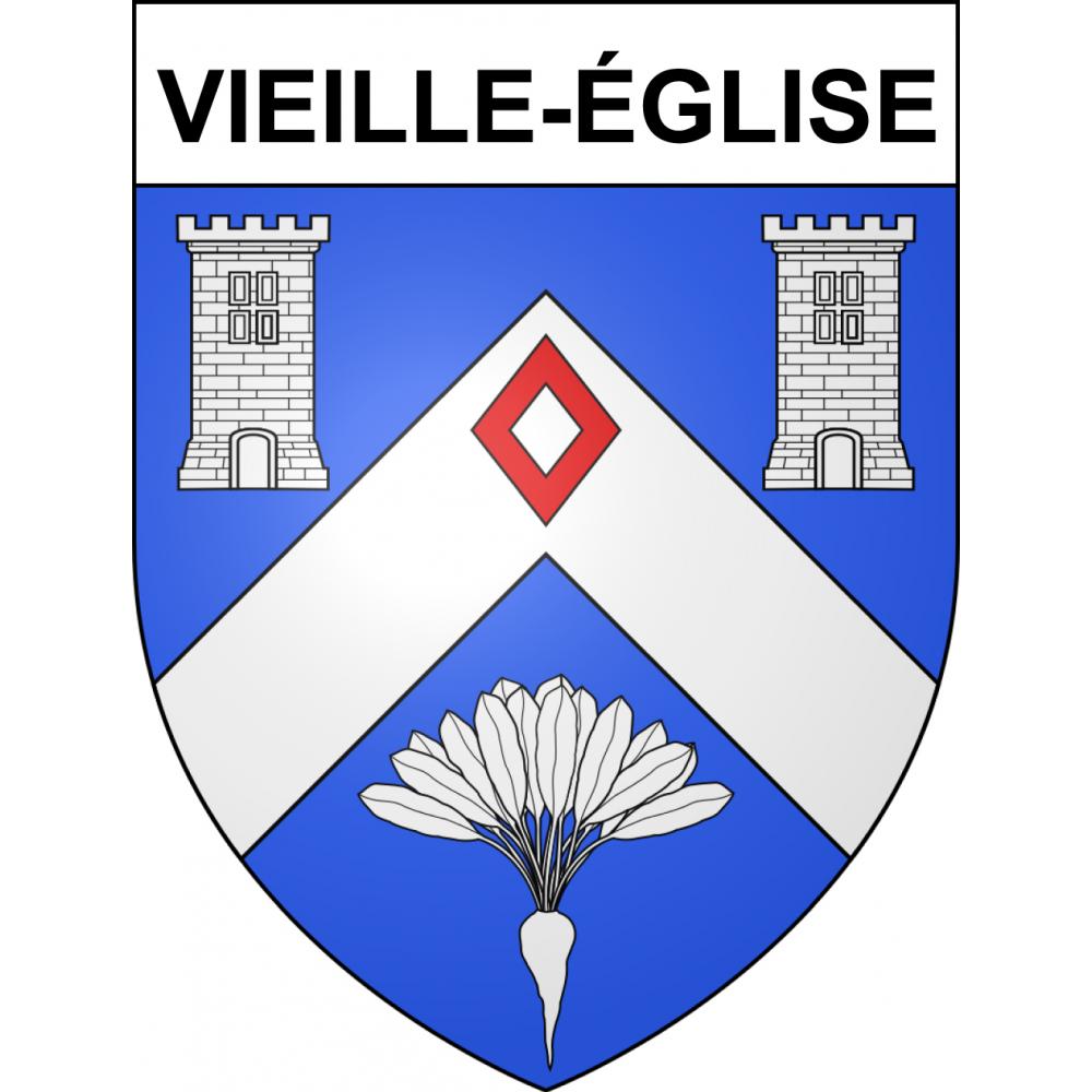 Vieille-Église Sticker wappen, gelsenkirchen, augsburg, klebender aufkleber