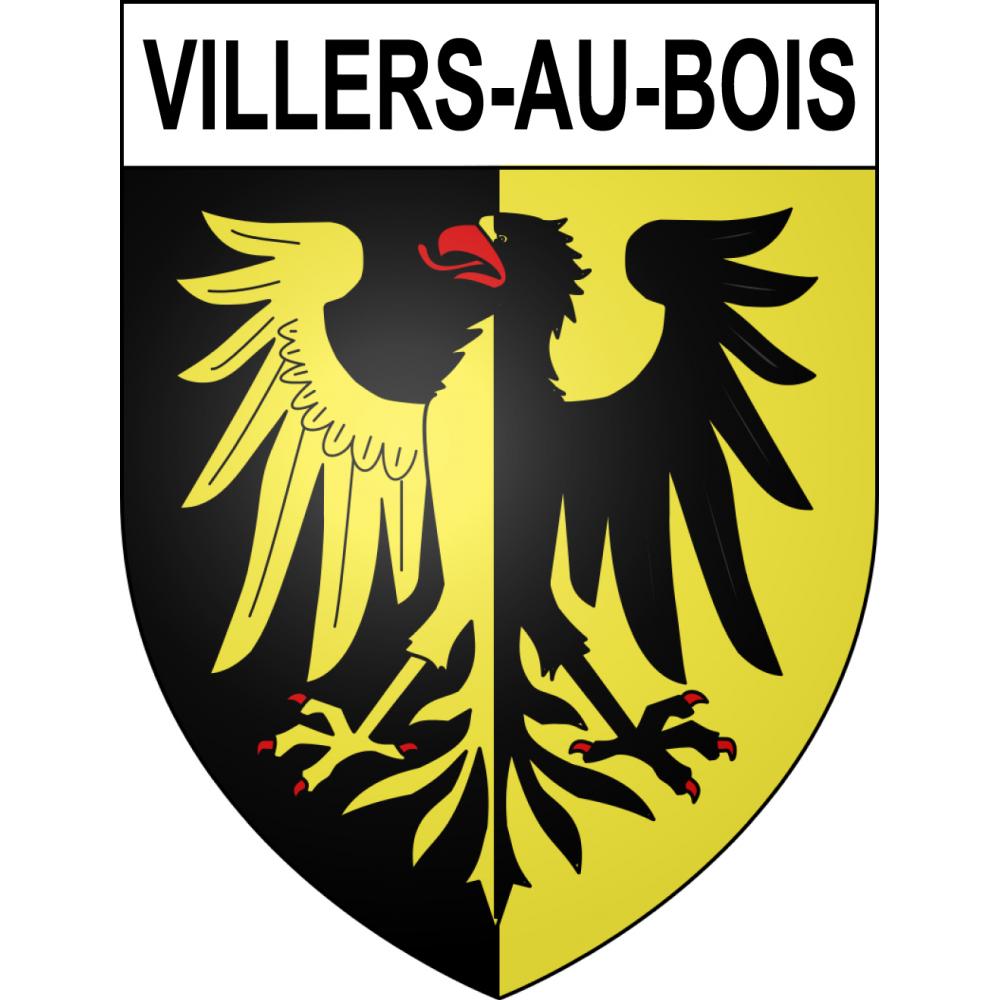 Pegatinas escudo de armas de Villers-au-Bois adhesivo de la etiqueta engomada