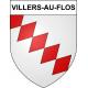Pegatinas escudo de armas de Villers-au-Flos adhesivo de la etiqueta engomada