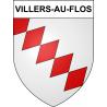 Villers-au-Flos 62 ville sticker blason écusson autocollant adhésif