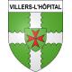 Pegatinas escudo de armas de Villers-l'Hôpital adhesivo de la etiqueta engomada