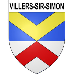 Villers-Sir-Simon 62 ville sticker blason écusson autocollant adhésif