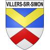 Villers-Sir-Simon 62 ville sticker blason écusson autocollant adhésif