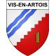 Pegatinas escudo de armas de Vis-en-Artois adhesivo de la etiqueta engomada