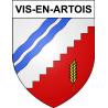 Vis-en-Artois 62 ville sticker blason écusson autocollant adhésif