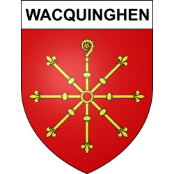 Wacquinghen 62 ville sticker blason écusson autocollant adhésif