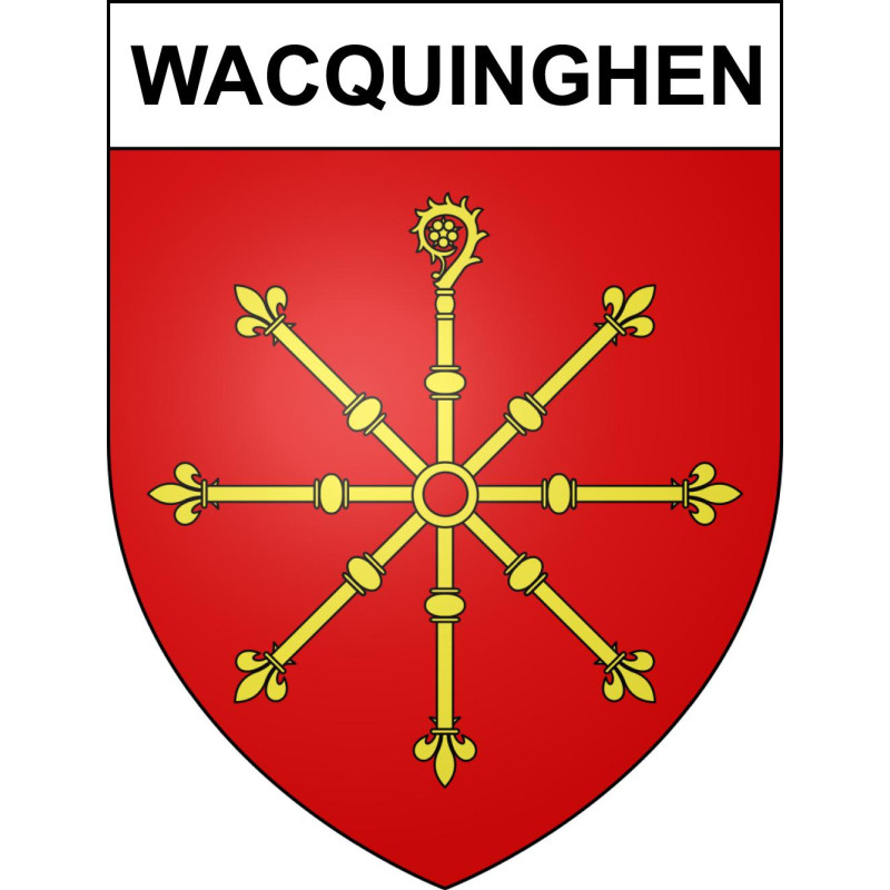Wacquinghen Sticker wappen, gelsenkirchen, augsburg, klebender aufkleber