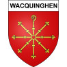Wacquinghen 62 ville sticker blason écusson autocollant adhésif