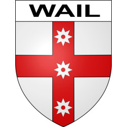 Wail 62 ville sticker blason écusson autocollant adhésif