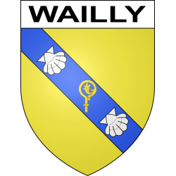Wailly 62 ville sticker blason écusson autocollant adhésif