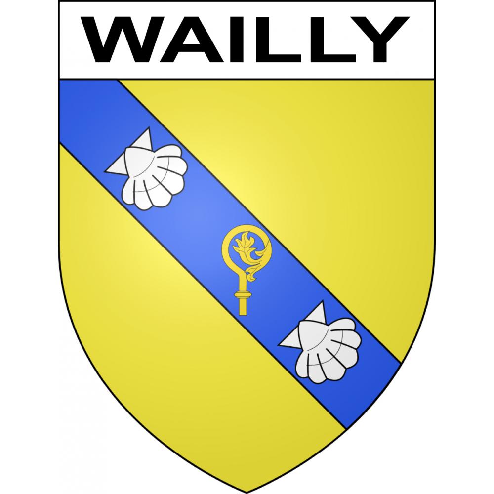 Wailly 62 ville sticker blason écusson autocollant adhésif