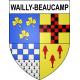 Wailly-Beaucamp Sticker wappen, gelsenkirchen, augsburg, klebender aufkleber