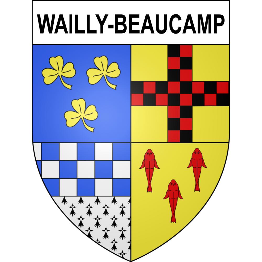 Stickers coat of arms Wailly-Beaucamp adhesive sticker