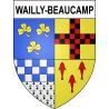 Wailly-Beaucamp 62 ville sticker blason écusson autocollant adhésif
