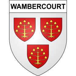 Wambercourt 62 ville sticker blason écusson autocollant adhésif