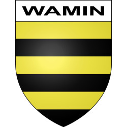 Wamin 62 ville sticker blason écusson autocollant adhésif