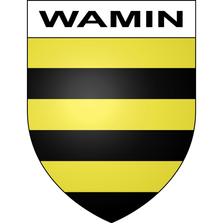 Pegatinas escudo de armas de Wamin adhesivo de la etiqueta engomada