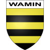 Wamin Sticker wappen, gelsenkirchen, augsburg, klebender aufkleber